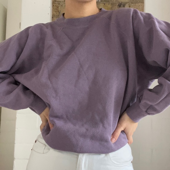 Vintage Hanes Purple Crewneck - Picture 2 of 6